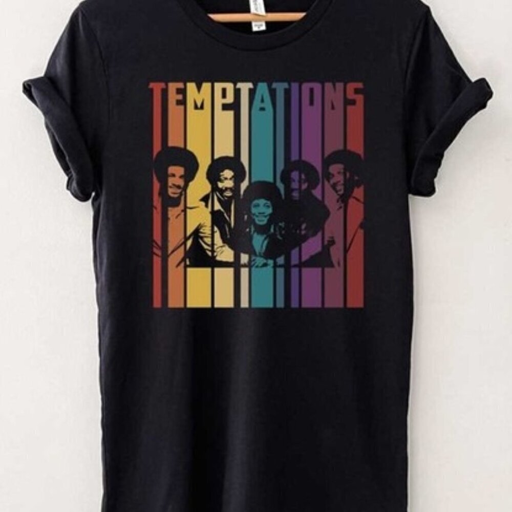The Temptations Soul Music Band Retro Graphic Shirt Classic Motown Fan Gift Tee